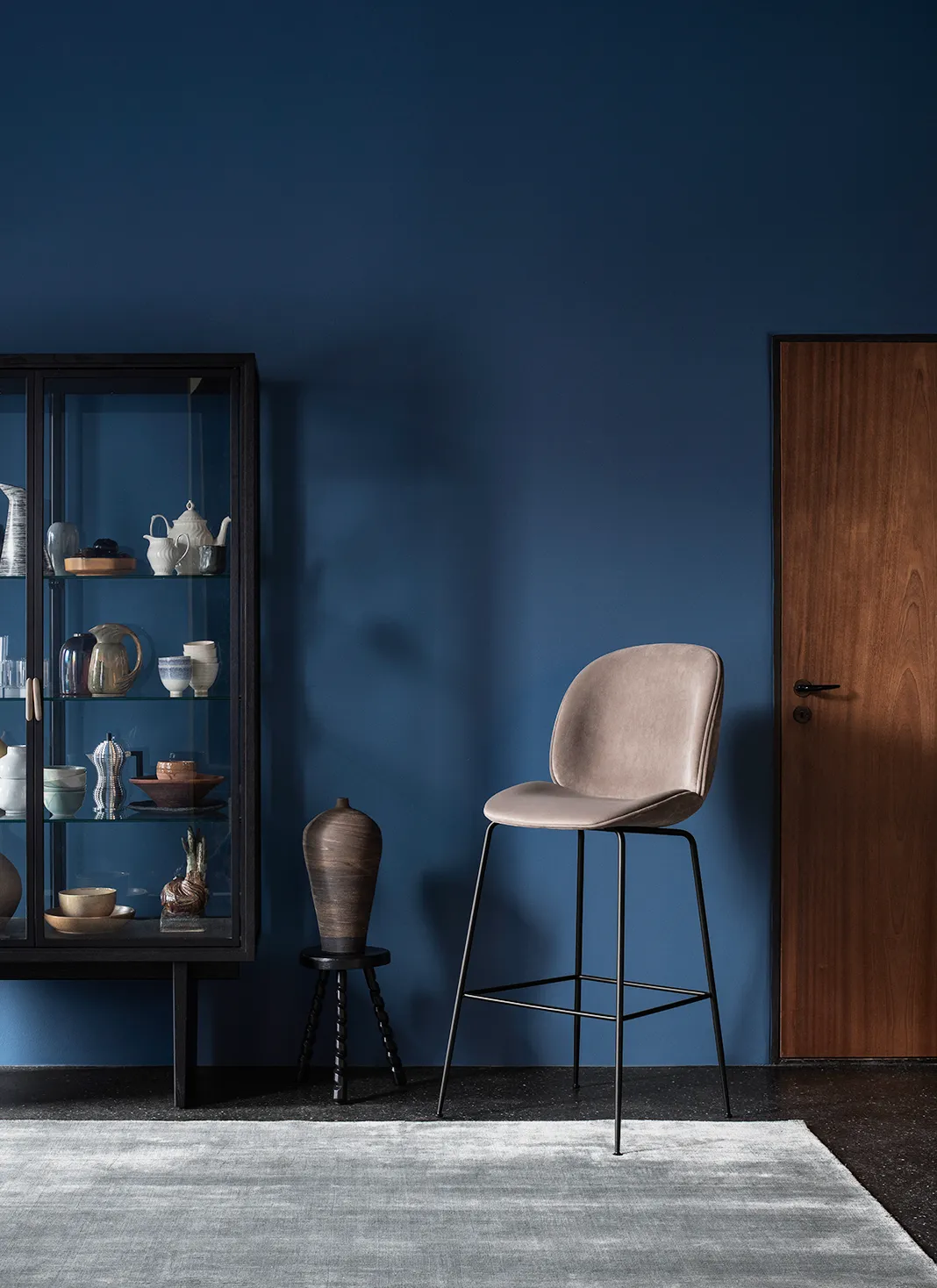 GUBI Beetle Bar Chair, Fully Upholstered